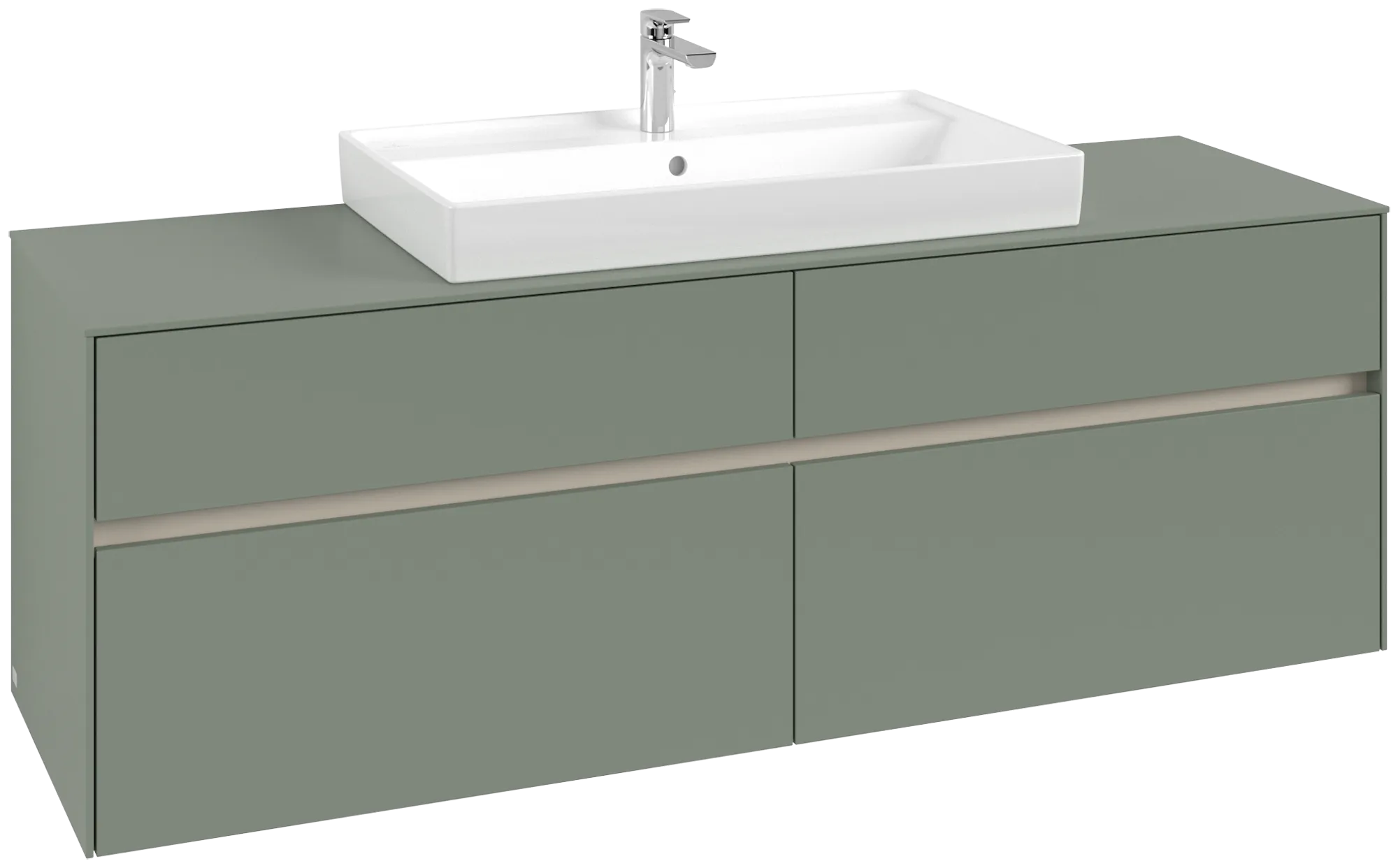Villeroy & Boch Collaro Waschbeckenunterschrank C02800, 1600x548x500mm, Soft Green