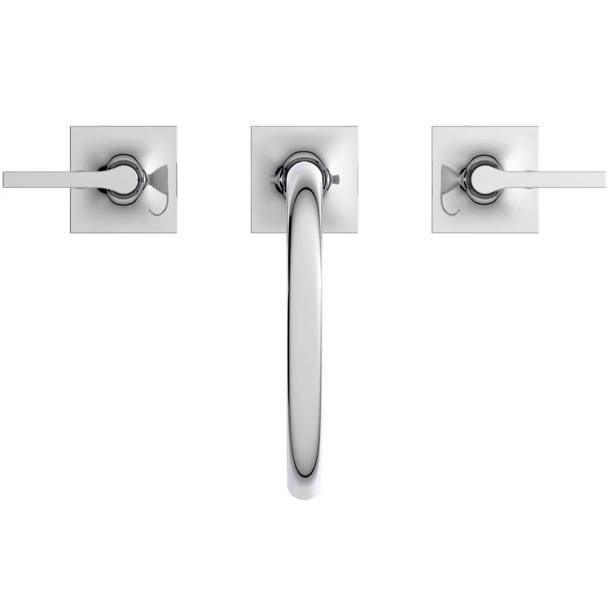 Ideal Standard Waschtischarmatur Joy Neo Arm, BD146AA, 3-Loch, Ausladung 168mm, Hebelgriffe, Chrom Ideal Standard Waschtischarmatur Joy Neo Arm, BD146AA, 3-Loch, Ausladung 168mm, Hebelgriffe, Chrom