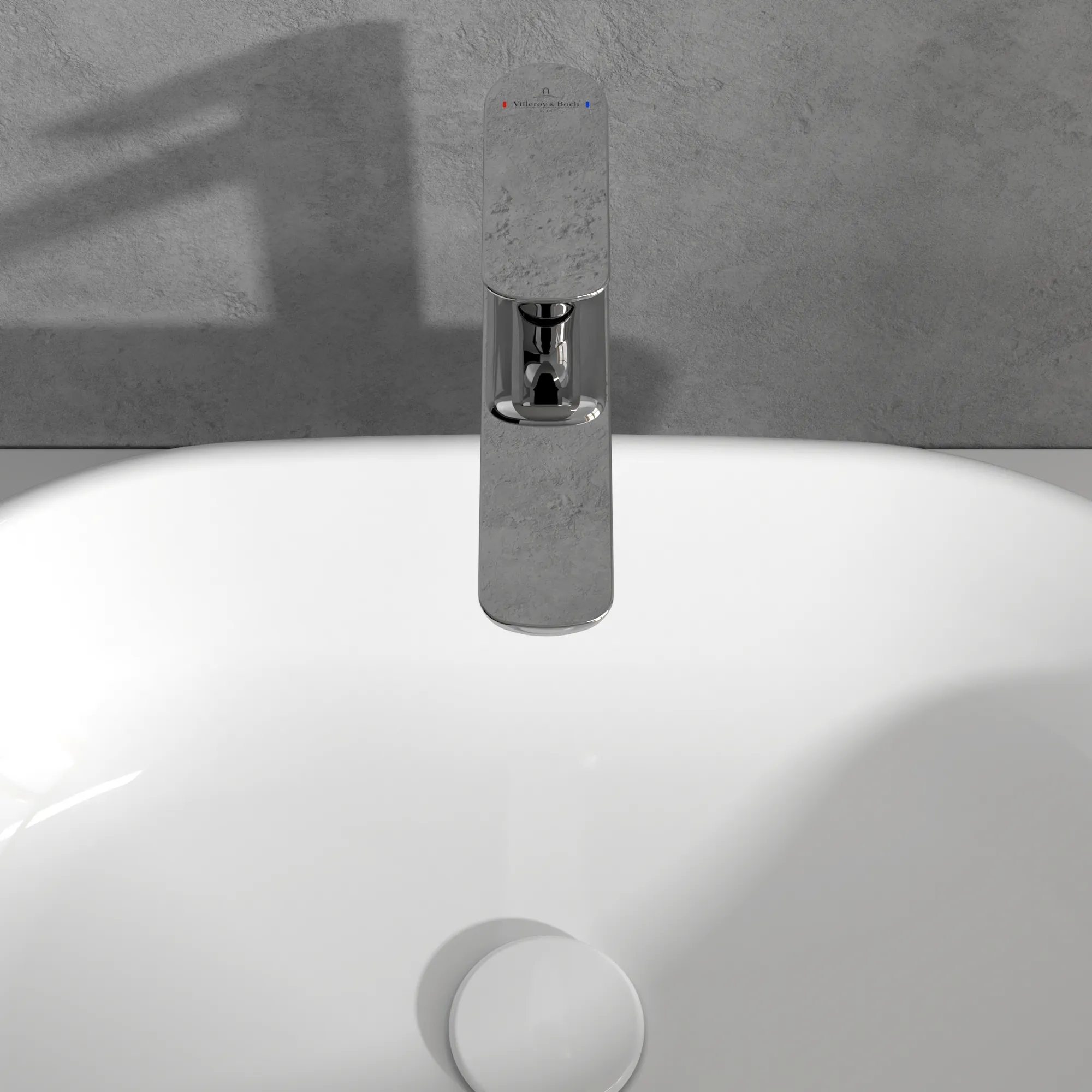 Einhand-Waschtischarmatur „O.novo“ 20 cm Ausladung 165 mm in Chrom Einhand-Waschtischarmatur „O.novo“ 20 cm Ausladung 165 mm in Chrom