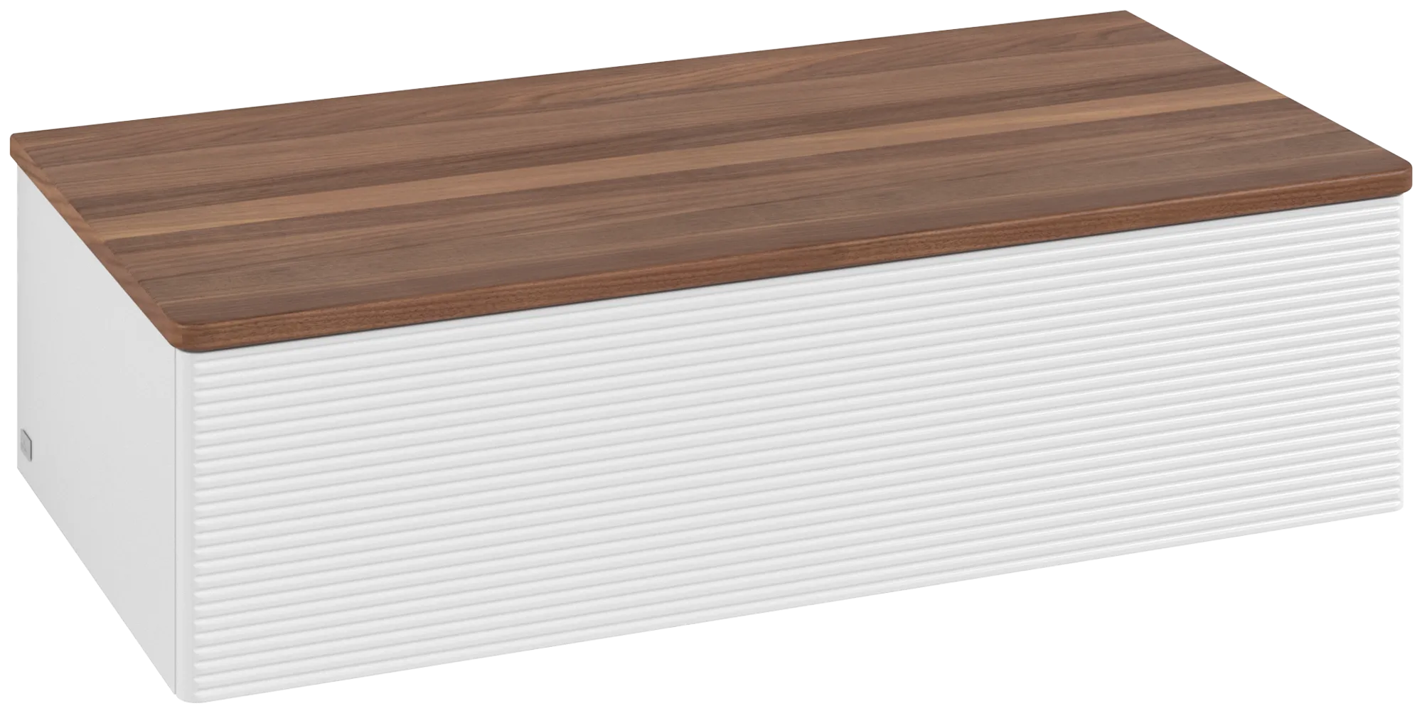 Villeroy & Boch Antao L40 Sideboard, 1000x268x500mm, Glossy White Lacquer / Warm Walnut Villeroy & Boch Antao L40 Sideboard, 1000x268x500mm, Glossy White Lacquer / Warm Walnut