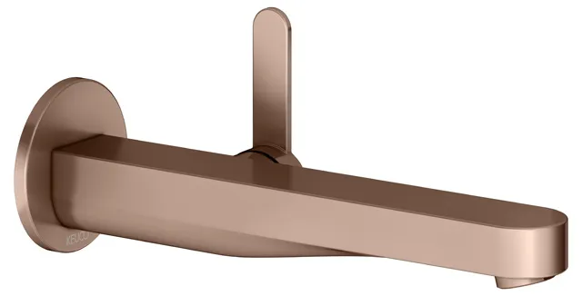 KEUCO IXMO Einhebel-Waschtischmischer Unterputz 1 Loch IXMO Flat für Wandmontage, rund Ausladung 225 mm/IXMO Flat Rotgold gebürstet KEUCO IXMO Einhebel-Waschtischmischer Unterputz 1 Loch IXMO Flat für Wandmontage, rund Ausladung 225 mm/IXMO Flat Rotgold gebürstet