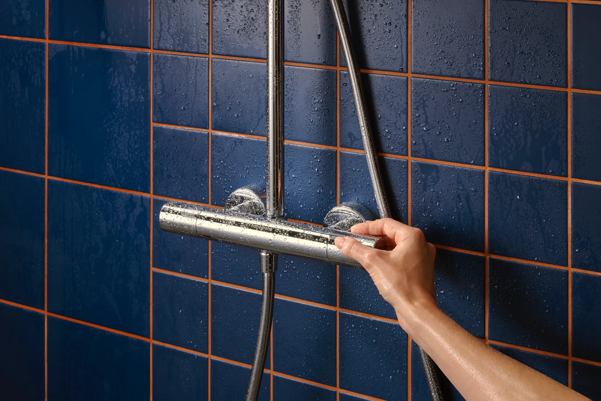 Activera S Showerpipe 240 1jet EcoSmart mit Ecostat Fine Varia, Chrom