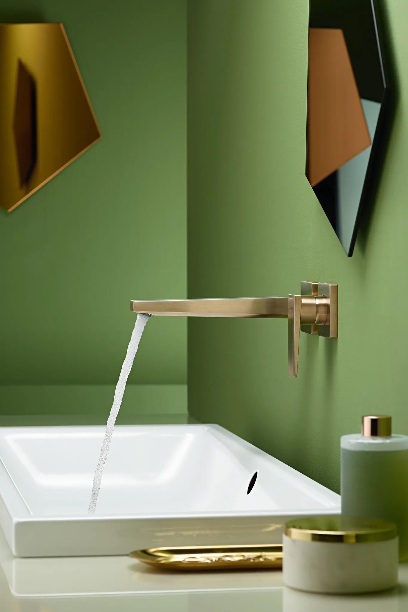 2-Loch Waschtischarmatur Unterputz Metropol F-Set langer Auslauf chrom 2-Loch Waschtischarmatur Unterputz Metropol F-Set langer Auslauf chrom