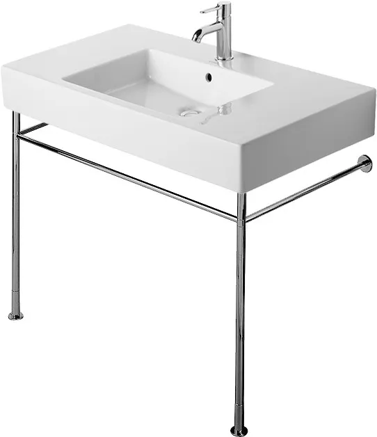 Duravit Metallkonsole Vero, Chrom Poliert, höhenverstellbar, 440x1200x715-780 mm