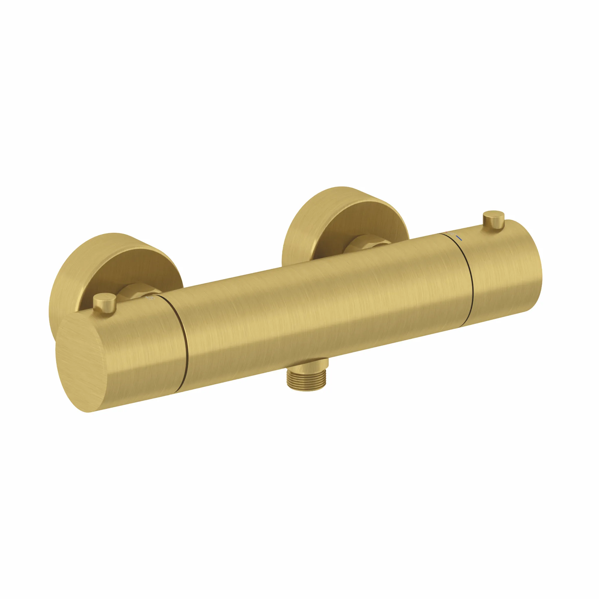 Kludi OBJEKTA THERM Thermostat-Brausearmatur Brushed gold, DN 15, Ausladung 79 mm