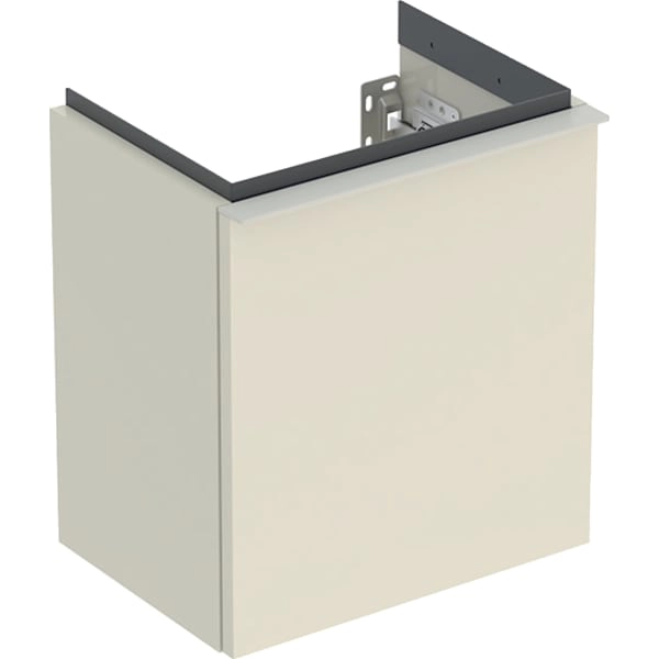 Geberit Waschtischunterschrank „iCon“ sand-grau / lackiert hochglänzend Geberit Waschtischunterschrank „iCon“ sand-grau / lackiert hochglänzend