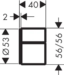 Hansgrohe AXOR Edge Absperrventil Unterputz - Diamantschliff, Chrom Hansgrohe AXOR Edge Absperrventil Unterputz - Diamantschliff, Chrom