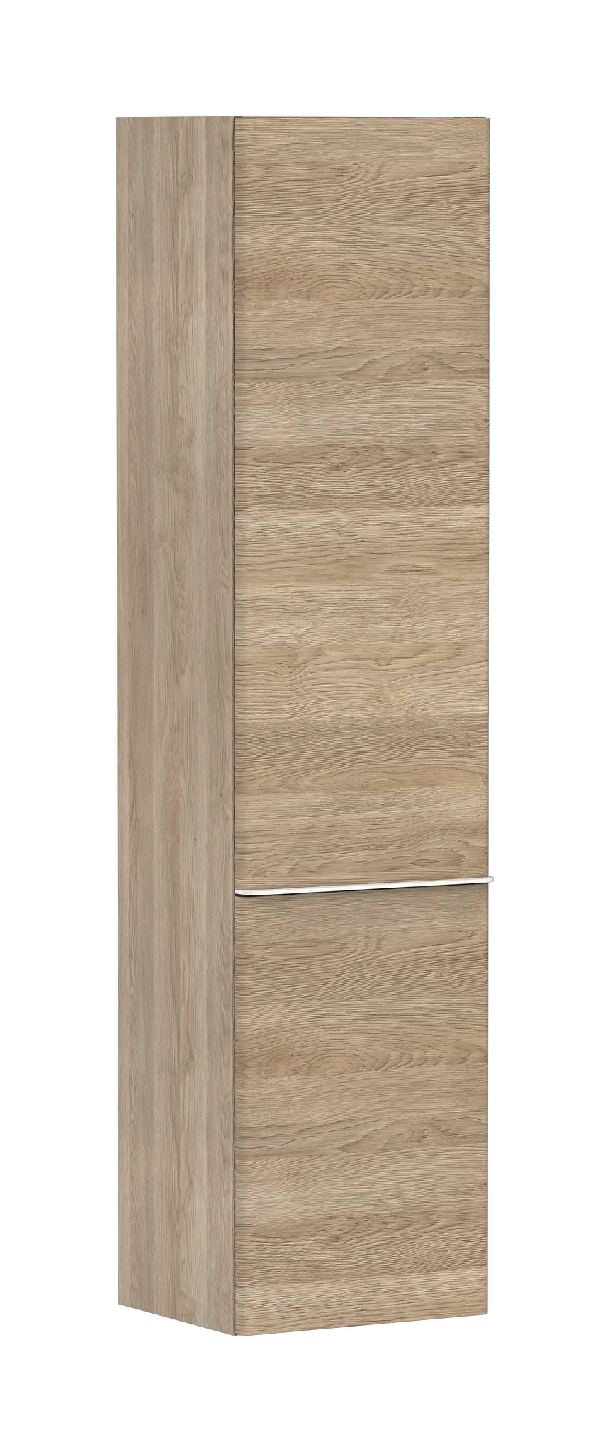 Xelu Q Hochschrank Eiche Natur 400/350, Türanschlag rechts Chrom Xelu Q Hochschrank Eiche Natur 400/350, Türanschlag rechts Chrom
