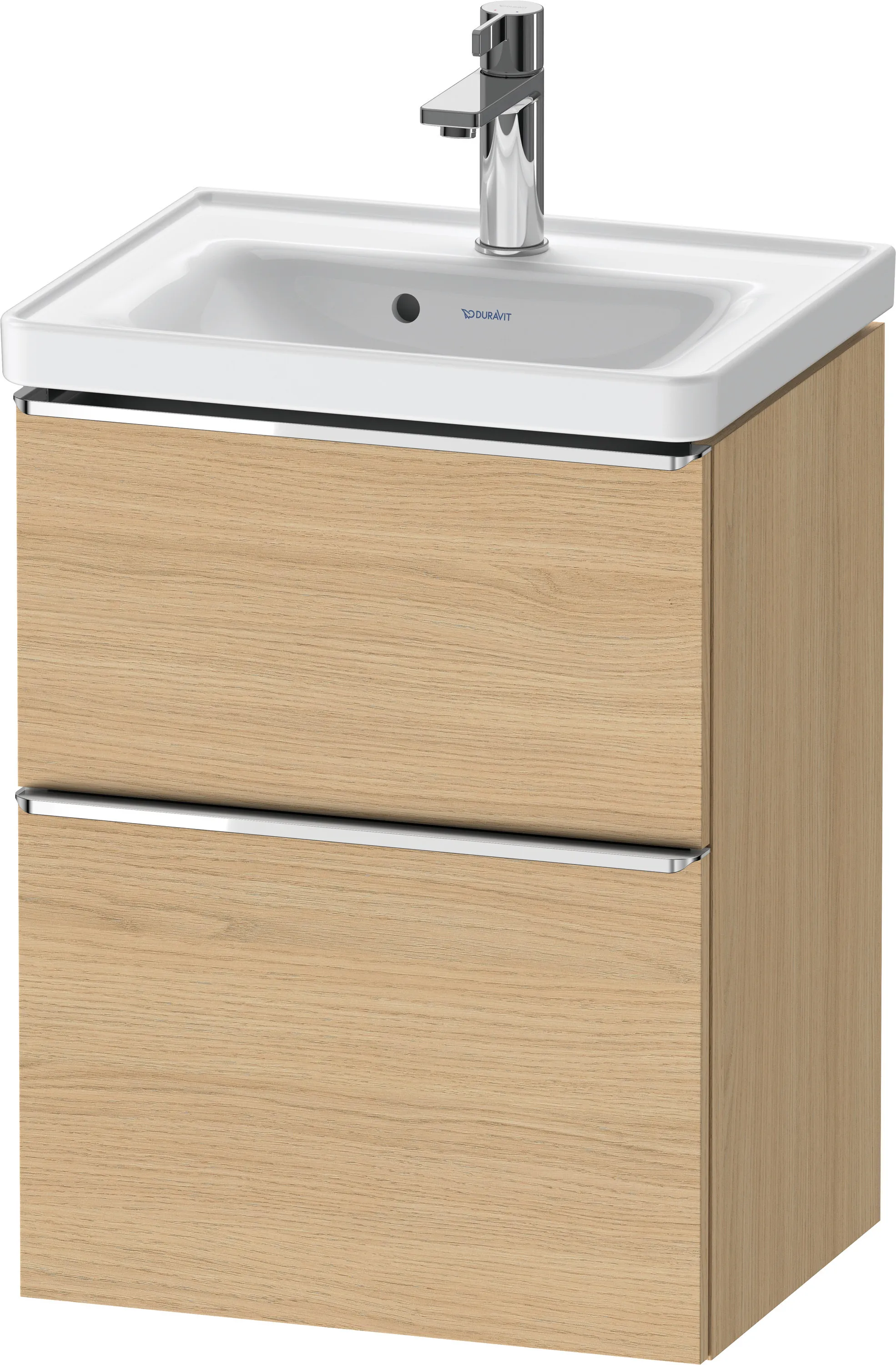 Duravit Waschtischunterschrank wandhängend „D-Neo“ 48,4 × 62,5 × 37,2 cm Eiche Natur