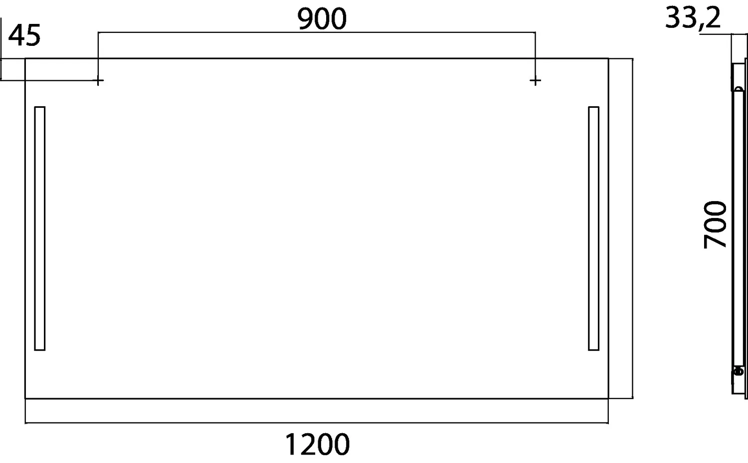 emco Lichtspiegel „Premium“ 120 × 70 cm