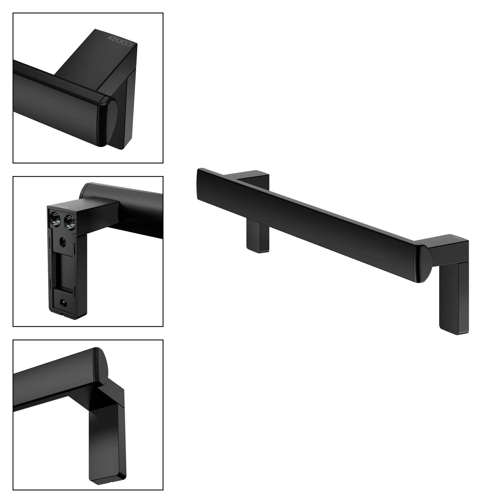 KEUCO Haltegriff „Axess“ 50 cm Ausführung in Schwarz (matt) KEUCO Haltegriff „Axess“ 50 cm Ausführung in Schwarz (matt)