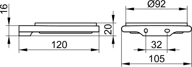 Edition 400 11555019000 Seifenablage mit Echtkristall-Schale verchromt