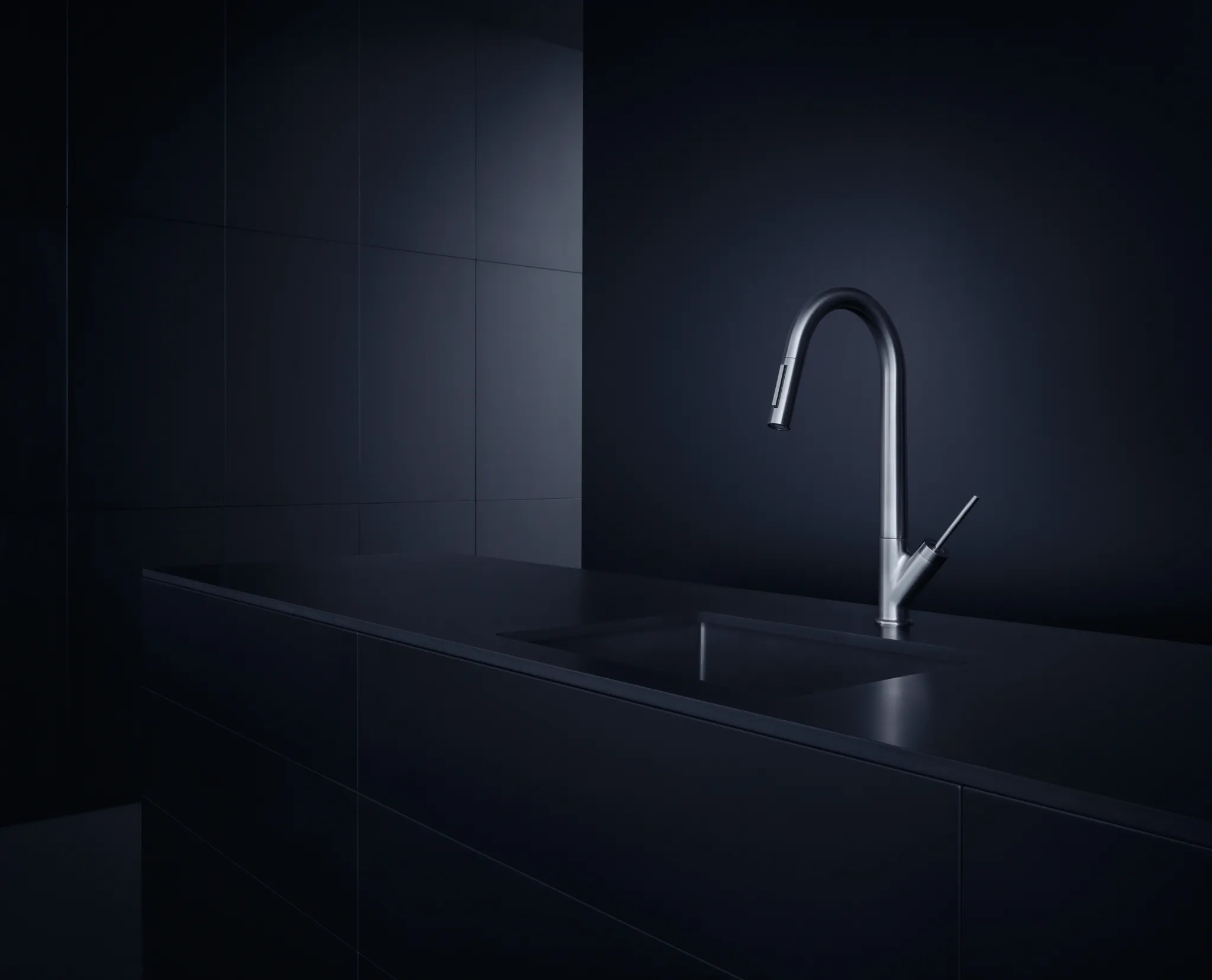 Hansgrohe AXOR Starck Einhebel-Küchenmischer 270 mit Ausziehbrause, Edelstahl, Schwenkbereich 110° oder 150°, Laminarstrahl, arretierbar, MagFit-Brausehalterung, Quick-Connect-Schlauch, max. Durchfluss 9 l/min, Auszugslänge bis 50 cm
