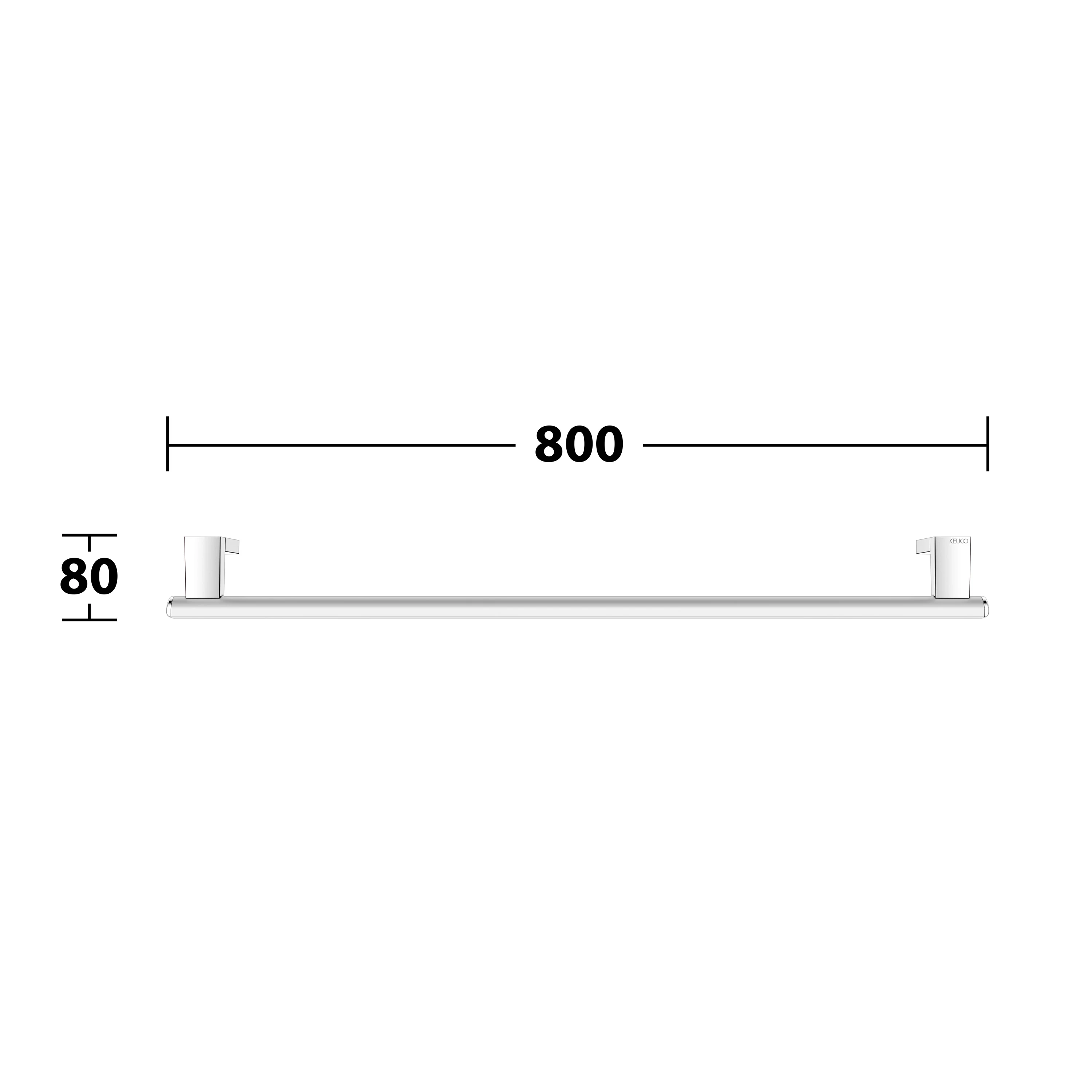 AXESS 35001170800 Haltegriff 800 mm silber-eloxiert
