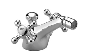 Dornbracht MADISON Bidet-Einlochbatterie mit Ablaufgarnitur - Bronze gebürstet, Ausladung 125 mm, Armaturenhöhe 88 mm, Bohrungsdurchmesser 35 mm