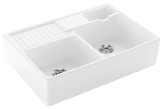 Villeroy & Boch Küchenspülbecken „Spülstein“ 895 × 630 × 220 mm in Snow White Villeroy & Boch Küchenspülbecken „Spülstein“ 895 × 630 × 220 mm in Snow White