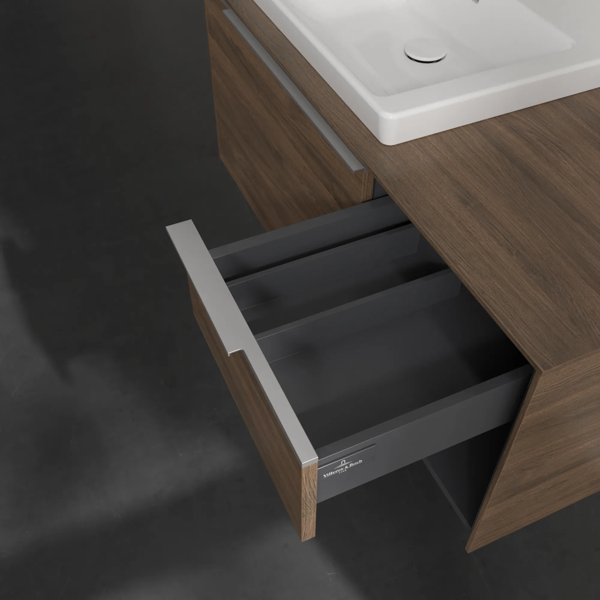 Villeroy & Boch Waschbeckenunterschrank Subway 3.0 Arizona Oak, 1001 x 423 x 500 mm, eckig mit SoftClosing, 2 Auszüge