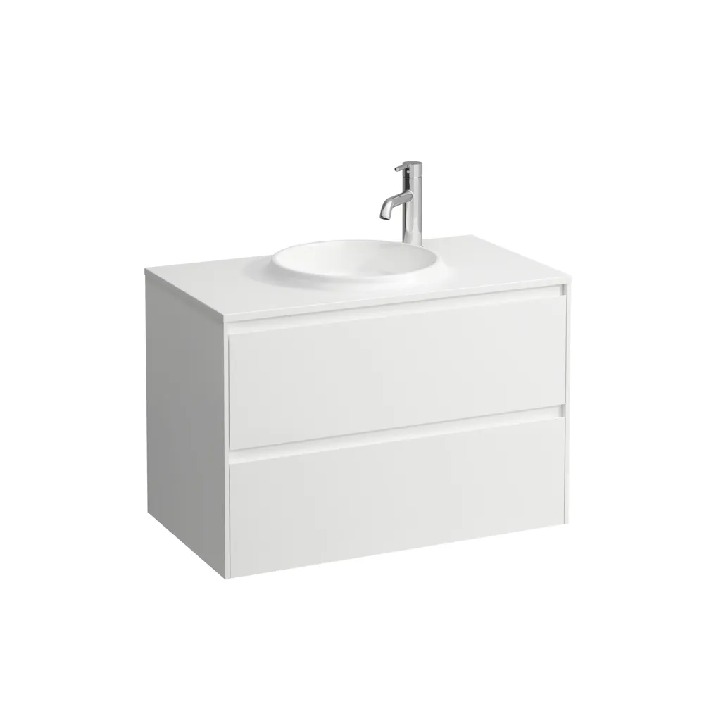 Laufen Waschtischunterbau 800, 2 Schubladen, passend zu Marbond Waschtisch H814074 weiß matt Laufen Waschtischunterbau 800, 2 Schubladen, passend zu Marbond Waschtisch H814074 weiß matt