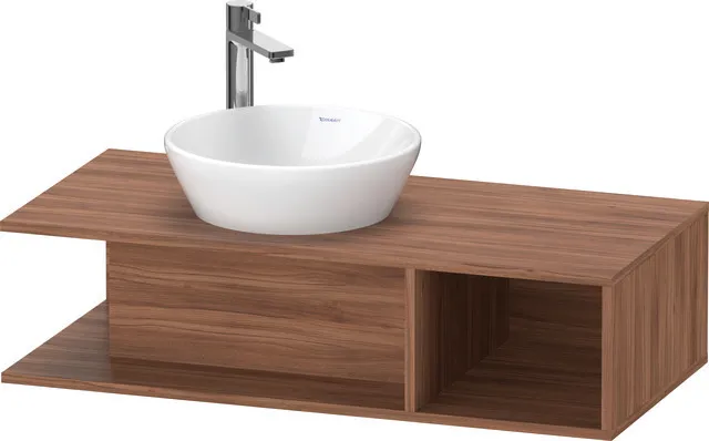 Duravit Waschtischunterschrank wandhängend „D-Neo“ 100 × 26 × 48 cm Nussbaum Natur