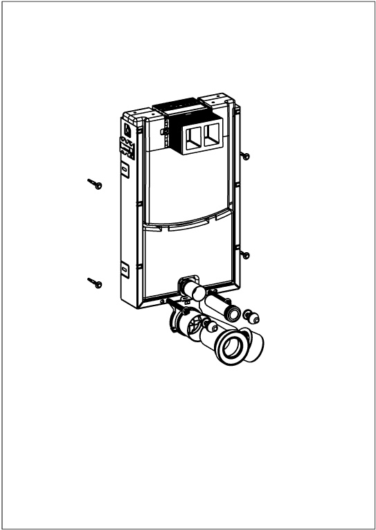 WC-Montageelement ViConnect Installationssysteme 922479, 447 x 749 x 125 mm, für Nassbau WC-Montageelement ViConnect Installationssysteme 922479, 447 x 749 x 125 mm, für Nassbau