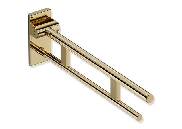 Mobiler Stützklappgriff Duo, Design A des Systems 900, Edelstahl, PVD, Ausladung 700 mm, in Farbe CK (Messing glänzend) Mobiler Stützklappgriff Duo, Design A des Systems 900, Edelstahl, PVD, Ausladung 700 mm, in Farbe CK (Messing glänzend)