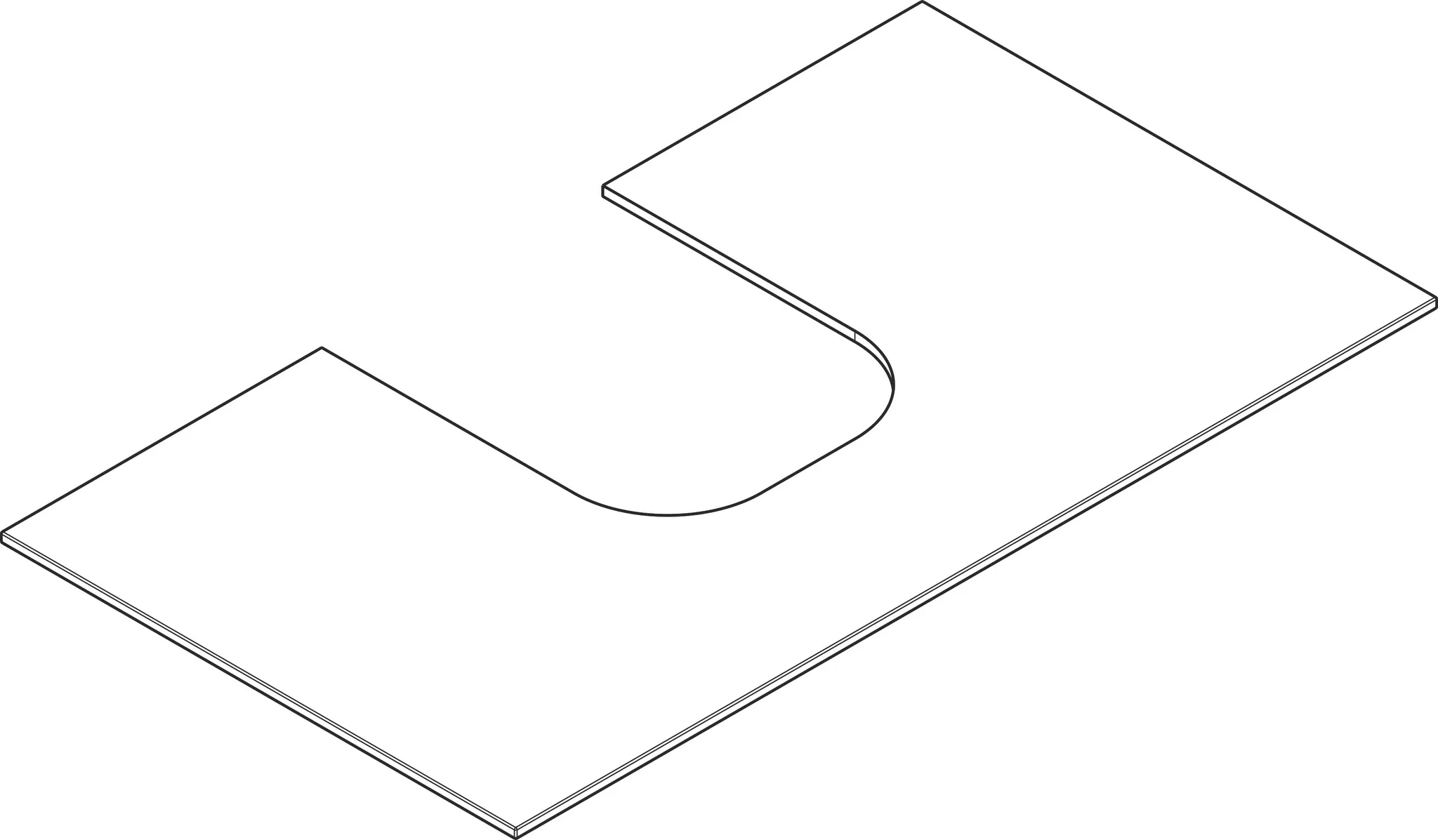 Hansgrohe Xevolos E Möbel, 54209XXX, Aufsatzwaschtisch geschliffen, Mattweiß
