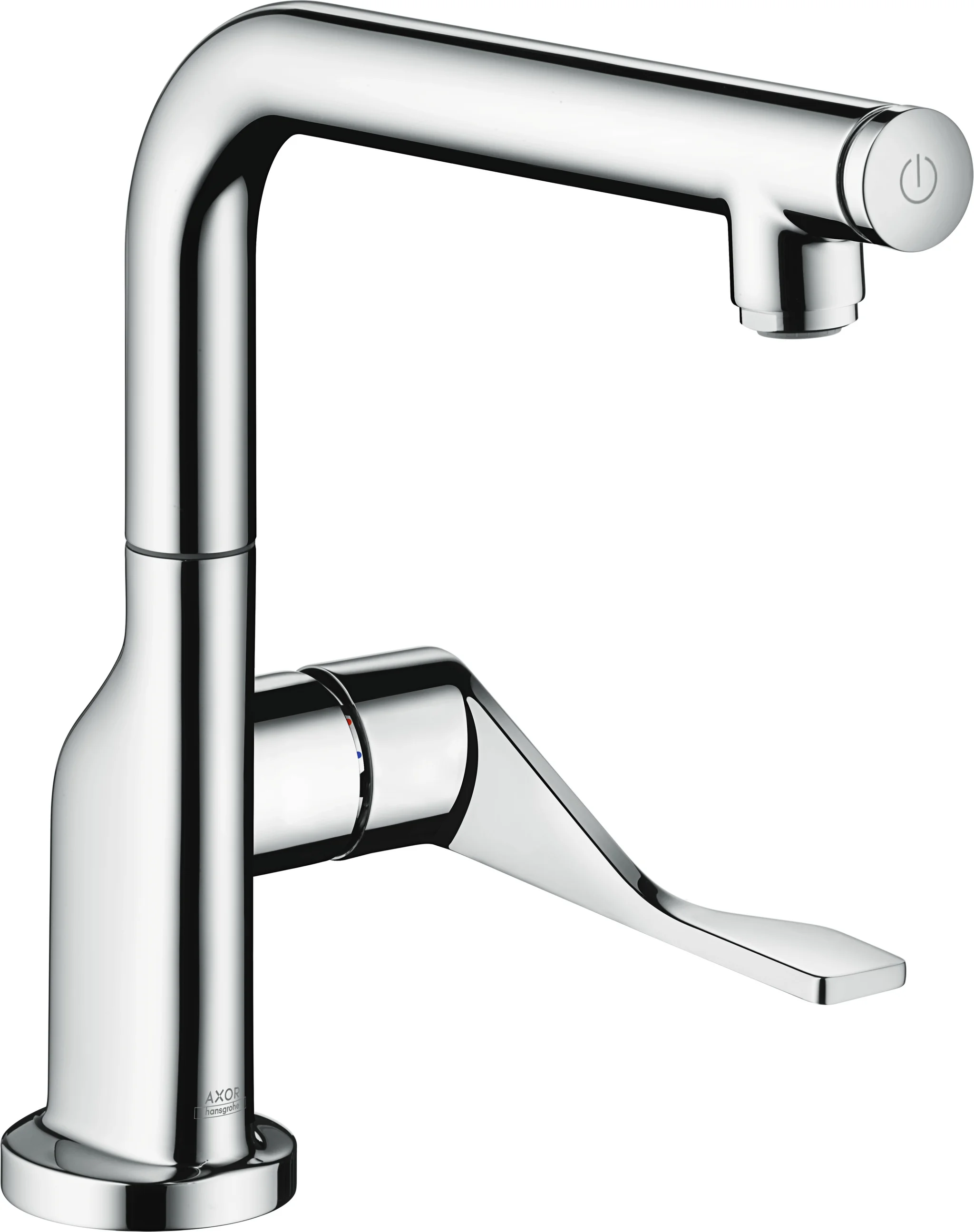 Hansgrohe AXOR Citterio Einhebel-Küchenmischer Select 230 Chrom, Schwenkbereich einstellbar in 3 Stufen auf 110°, 150° oder 360°, Normalstrahl, Select-Knopf zum komfortablen An- und Abstellen des Wasserstrahls, maximale Durchflussmenge bei 3 bar: 9 l/min Hansgrohe AXOR Citterio Einhebel-Küchenmischer Select 230 Chrom, Schwenkbereich einstellbar in 3 Stufen auf 110°, 150° oder 360°, Normalstrahl, Select-Knopf zum komfortablen An- und Abstellen des Wasserstrahls, maximale Durchflussmenge bei 3 bar: 9 l/min