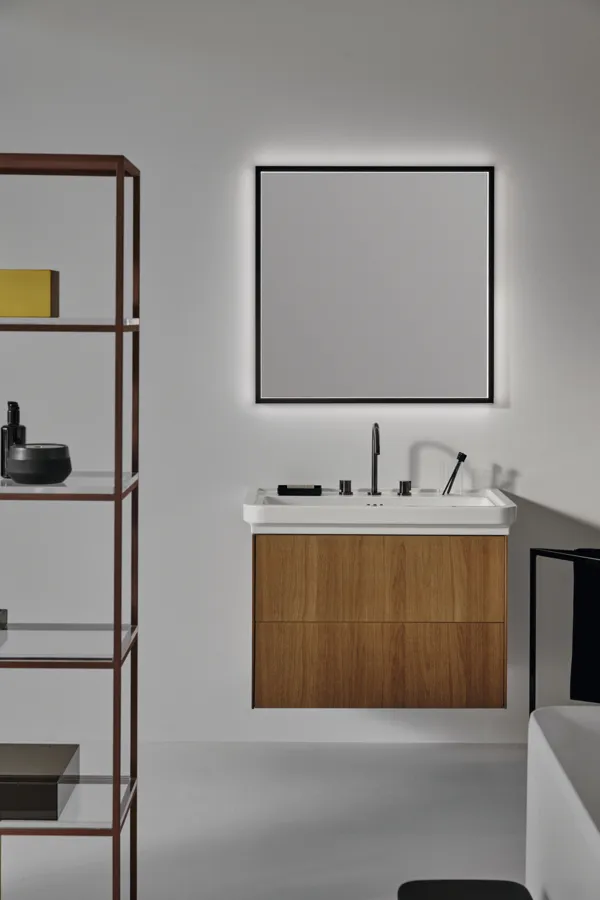 3-Loch Waschtischarmatur Joy, mit Ablaufgarnitur, Ausladung 127mm, Brushed Gold 3-Loch Waschtischarmatur Joy, mit Ablaufgarnitur, Ausladung 127mm, Brushed Gold