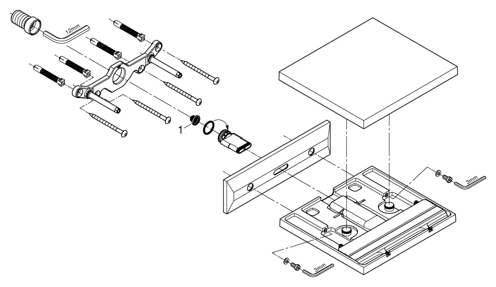 Schwallauslauf Allure Brilliant 13486, Wandmontage, für Wanne und Brause, Ausladung 180 mm, chrom Schwallauslauf Allure Brilliant 13486, Wandmontage, für Wanne und Brause, Ausladung 180 mm, chrom