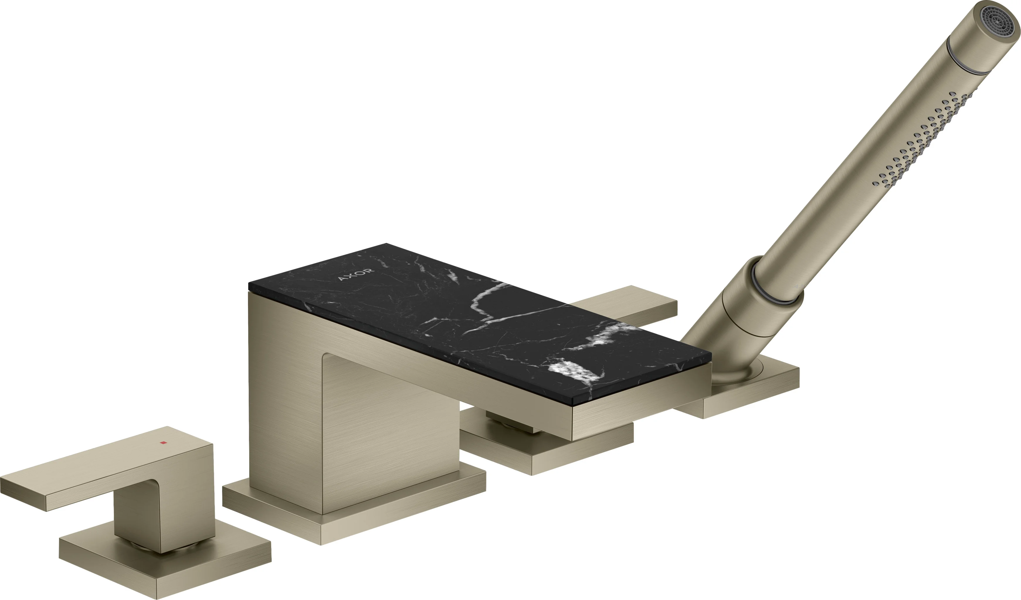 Hansgrohe AXOR MyEdition Platte 200 mm Marmor Nero Marquina abnehmbar