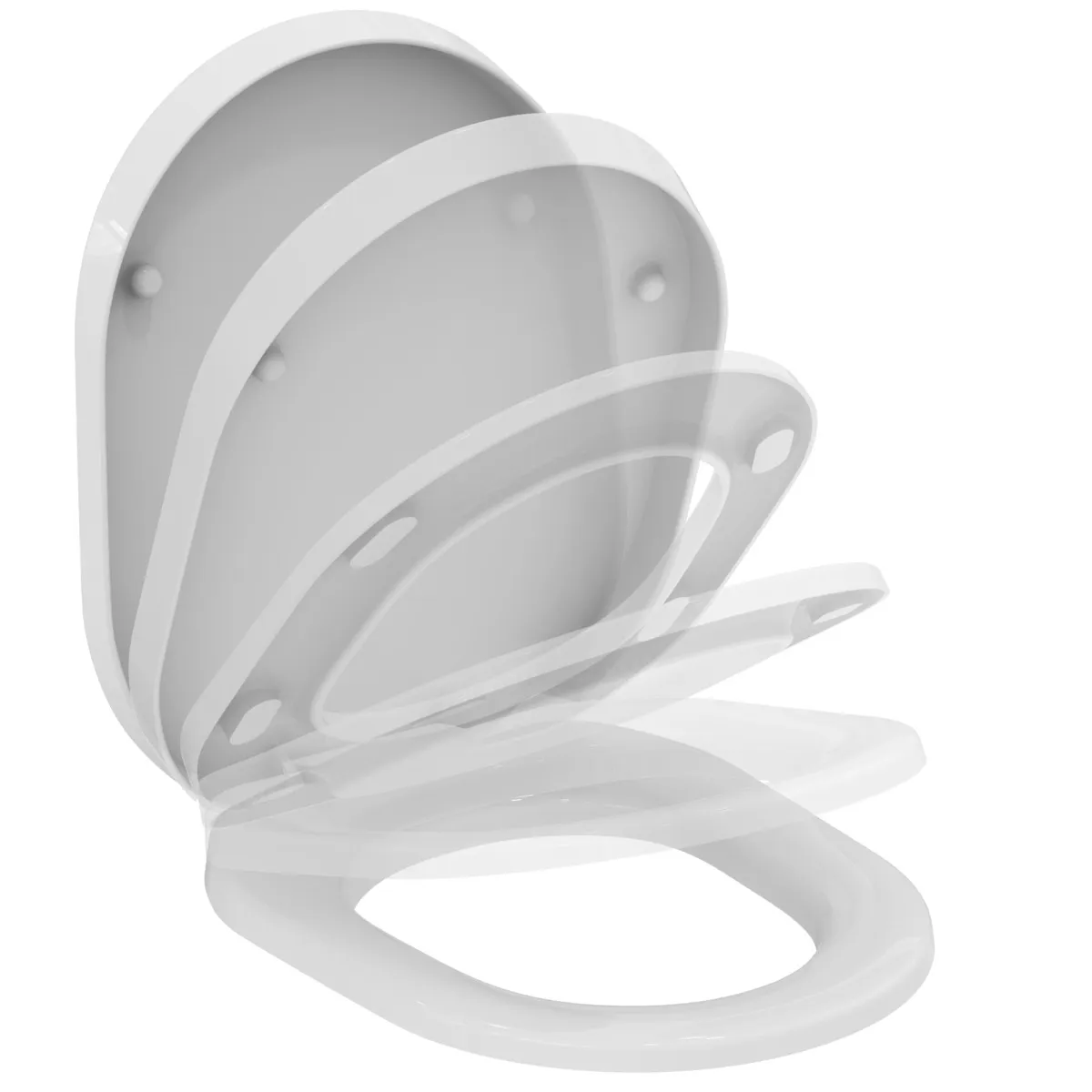 Ideal Standard WC-Sitz Tonic, Softclosing, weiß, 370x475x55 mm Ideal Standard WC-Sitz Tonic, Softclosing, weiß, 370x475x55 mm