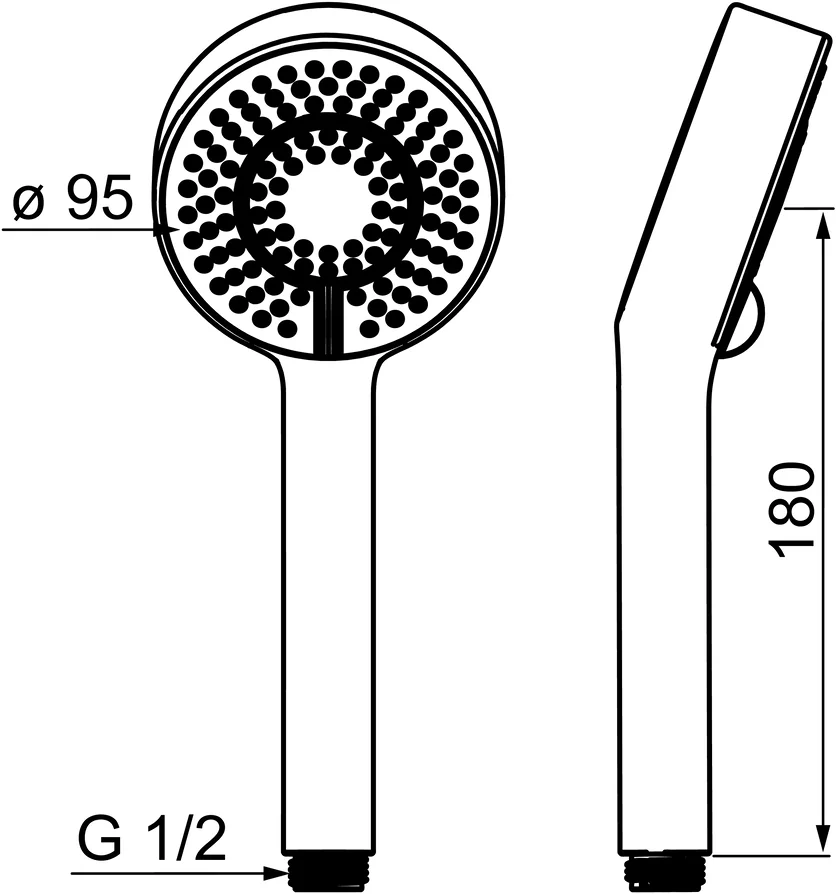 HansaBASICJET Handbrause HansaBASICJET 4463 3-strahlig Matt-Schwarz HansaBASICJET Handbrause HansaBASICJET 4463 3-strahlig Matt-Schwarz