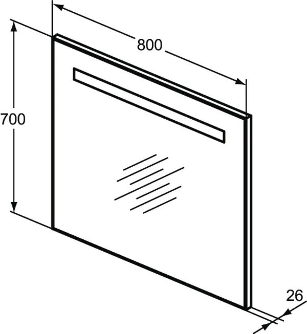 Ideal Standard Spiegel „Mirror&Light“ 80 × 70 cm Ideal Standard Spiegel „Mirror&Light“ 80 × 70 cm