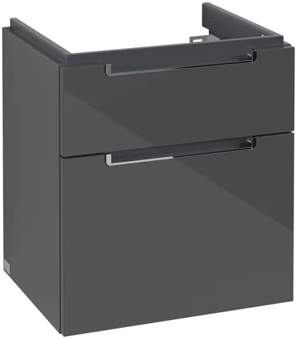 Villeroy & Boch Waschtischunterschrank „Subway 2.0“ 537 × 590 × 423 mm Glossy Grey, für Becken mittig, ohne Beleuchtung Villeroy & Boch Waschtischunterschrank „Subway 2.0“ 537 × 590 × 423 mm Glossy Grey, für Becken mittig, ohne Beleuchtung