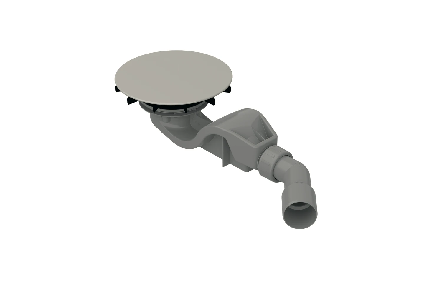 Bette Ablaufgarnitur für Duschwannen „BetteAir“ 50 Modell B525 152 mm in Silver