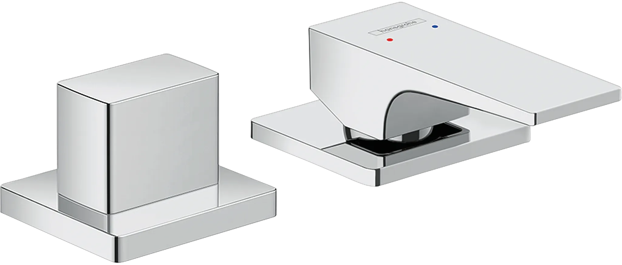 Hansgrohe Metropol 2-Loch Einhebel-Wannenrandmischer, Chrom Hansgrohe Metropol 2-Loch Einhebel-Wannenrandmischer, Chrom