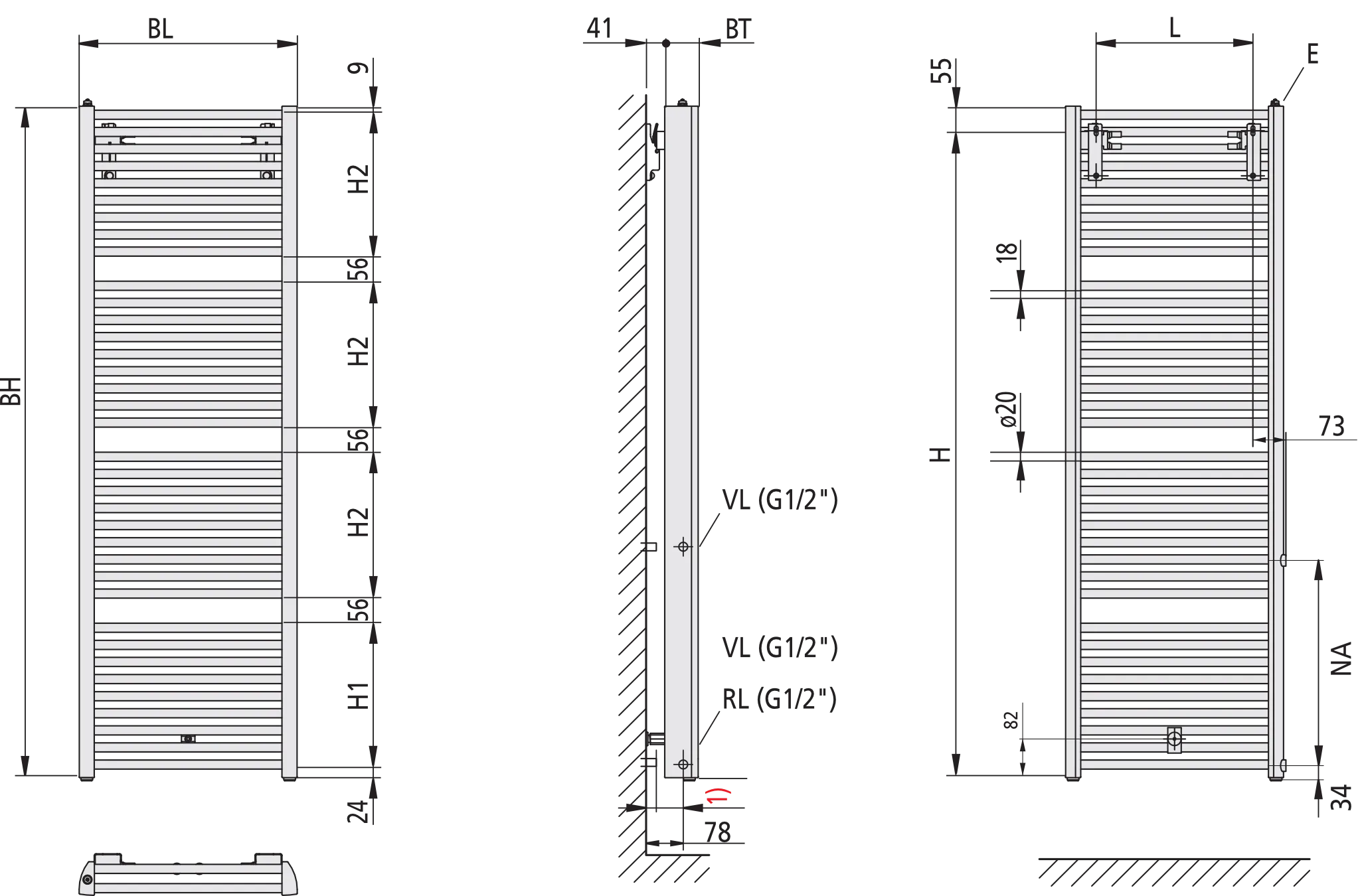 Kermi Design-Heizkörper „Duett®-D“ Austauschheizkörper 78,4 × 118,8 cm in Weiß Kermi Design-Heizkörper „Duett®-D“ Austauschheizkörper 78,4 × 118,8 cm in Weiß