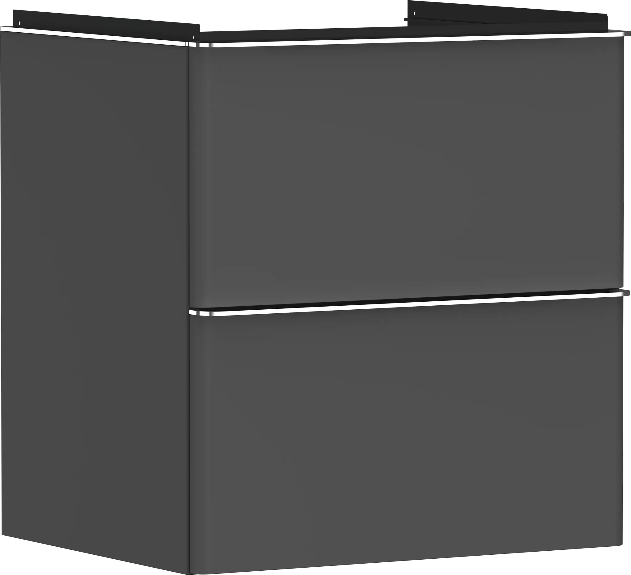 Hansgrohe Xelu Q Waschtischunterschrank Diamantgrau Matt 580⁄475 mit 2 Schubkästen chrom Hansgrohe Xelu Q Waschtischunterschrank Diamantgrau Matt 580⁄475 mit 2 Schubkästen chrom