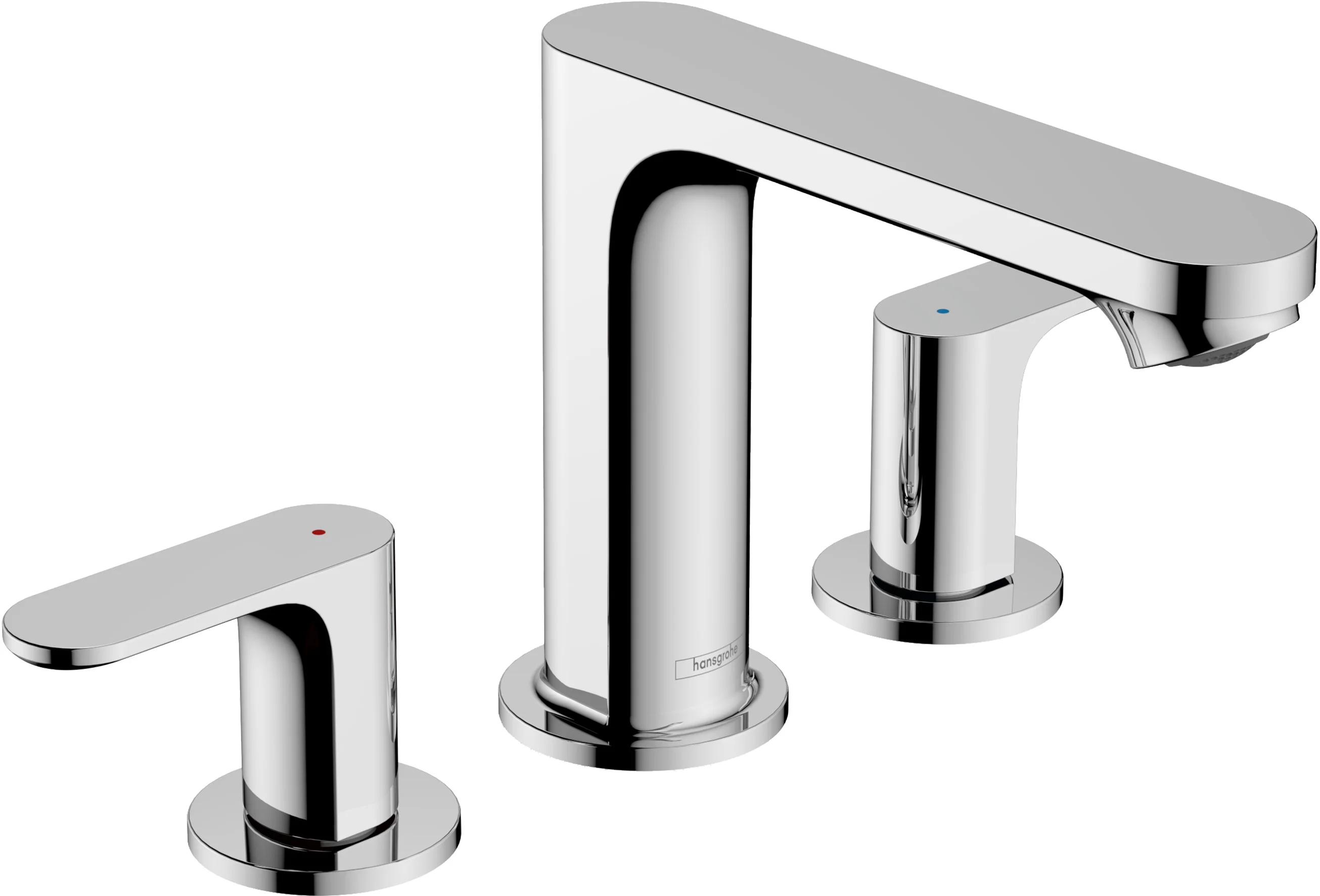 Hansgrohe Rebris S 3-Loch Waschtischarmatur Chrom, ComfortZone 110, Ausladung 134 mm, Auslaufhöhe 107 mm Hansgrohe Rebris S 3-Loch Waschtischarmatur Chrom, ComfortZone 110, Ausladung 134 mm, Auslaufhöhe 107 mm