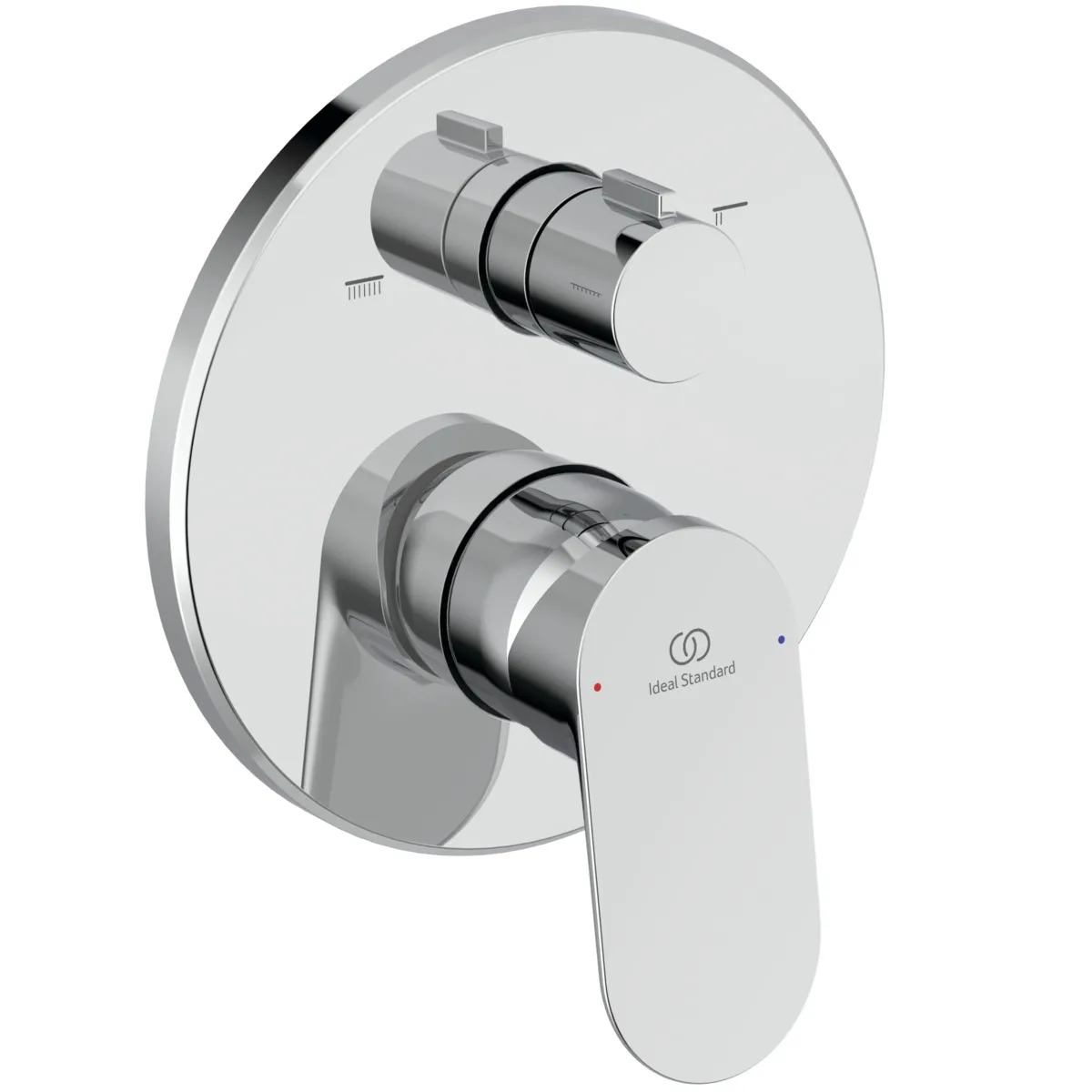 Ideal Standard Unterputz-Badearmatur Ceralife O Chrom - Wandmontage für präzisen Wanneneinbau