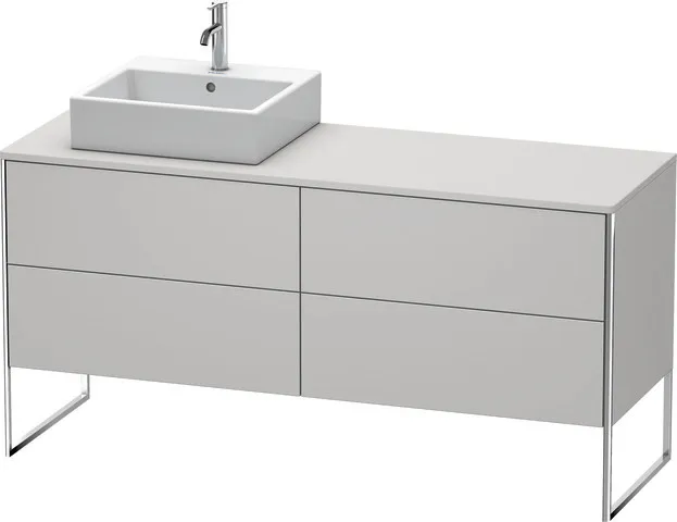 Duravit Waschtischunterschrank bodenstehend „XSquare“ 160 × 77,8 × 54,8 cm Nordic Weiß Seidenmatt