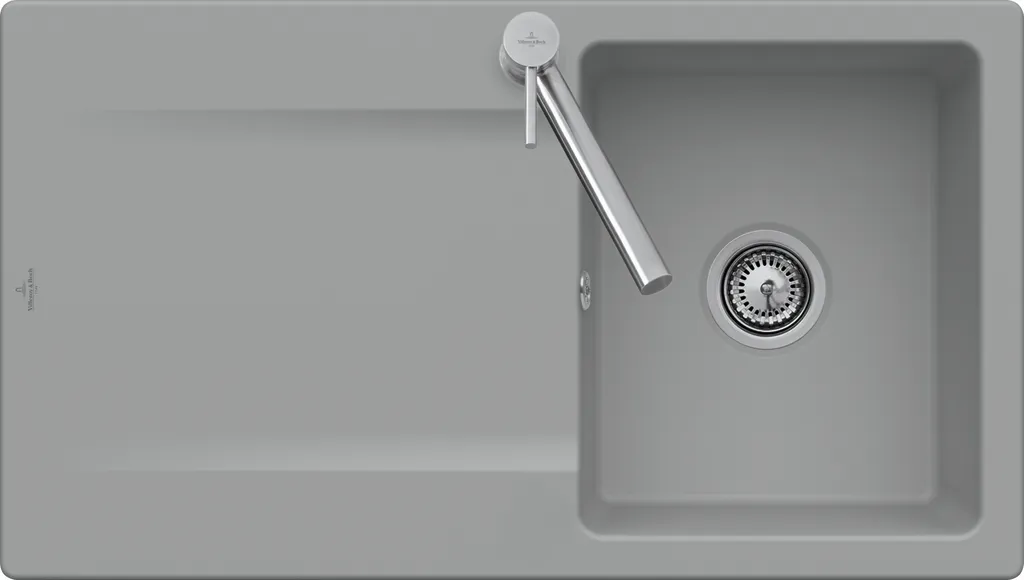Villeroy & Boch flächenbündiges Küchenspülbecken „Siluet“ 50 flat 880 × 490 × 220 mm in Snow White Villeroy & Boch flächenbündiges Küchenspülbecken „Siluet“ 50 flat 880 × 490 × 220 mm in Snow White