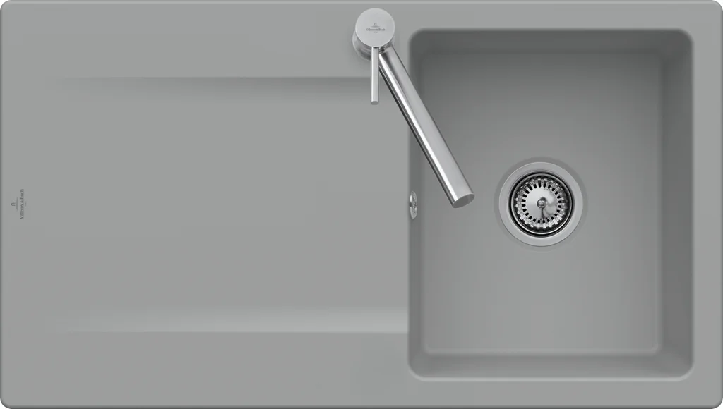 Villeroy & Boch Siluet 50 Flat Spüle 880x490mm TitanCeram Graphite CeramicPlus