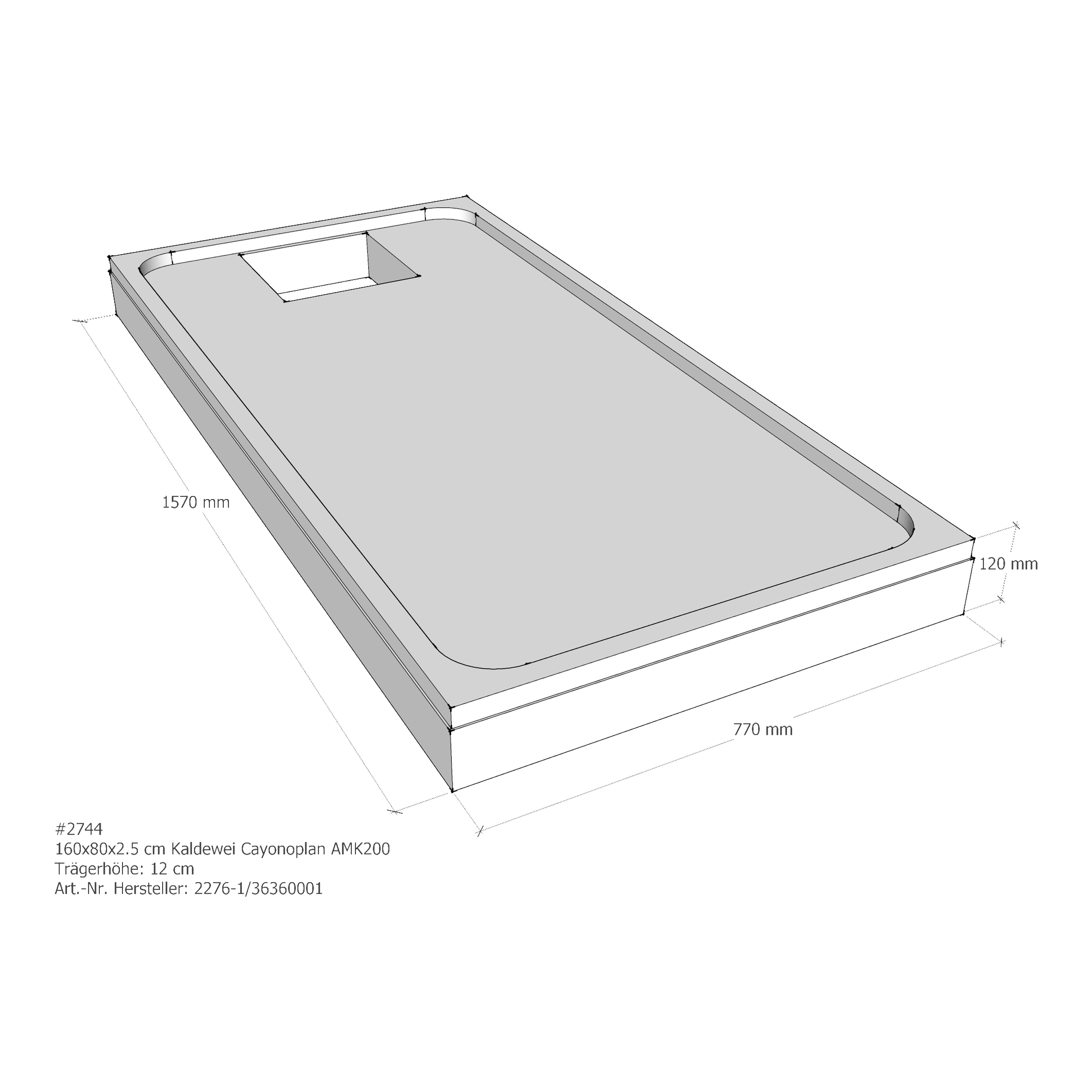 Duschwannenträger für Kaldewei Cayonoplan 160 × 80 × 2,5 cm Breite: 80 cm / Länge: 160 cm Duschwannenträger für Kaldewei Cayonoplan 160 × 80 × 2,5 cm Breite: 80 cm / Länge: 160 cm