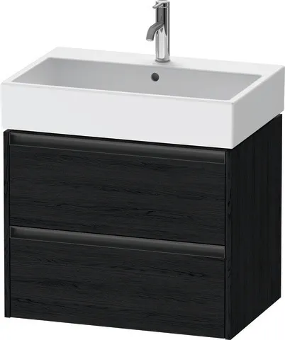 Duravit Waschtischunterschrank wandhängend „Ketho.2“ 68,4 × 54,9 × 46 cm in Eiche Schwarz Duravit Waschtischunterschrank wandhängend „Ketho.2“ 68,4 × 54,9 × 46 cm in Eiche Schwarz