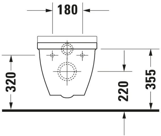 Duravit Starck 3 Vital 700 mm Tiefspüler, barrierefrei, weiß Duravit Starck 3 Vital 700 mm Tiefspüler, barrierefrei, weiß