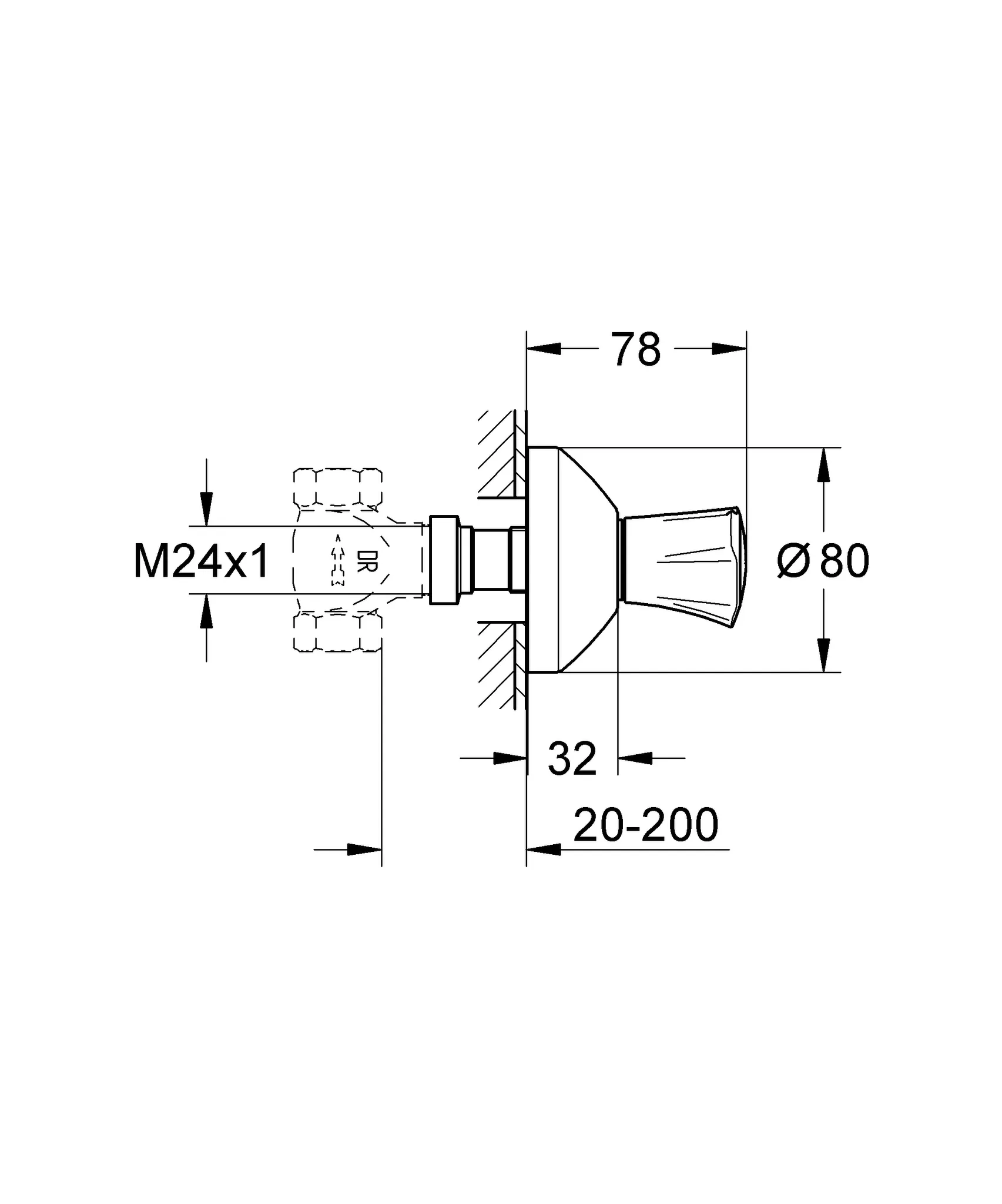 Grohe Costa UP-Ventil Oberbau 19806_1 chrom Grohe Costa UP-Ventil Oberbau 19806_1 chrom