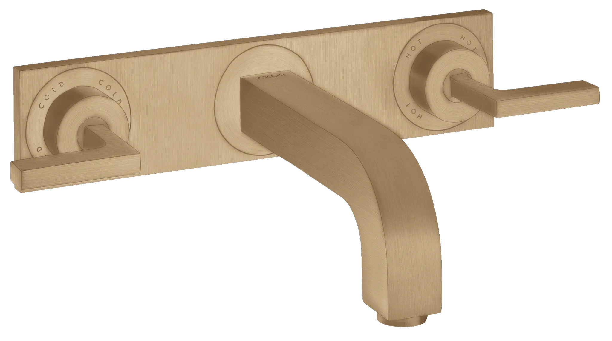 Hansgrohe AXOR Citterio 3-Loch Waschtischarmatur Unterputz Wandmontage Brushed Bronze Hansgrohe AXOR Citterio 3-Loch Waschtischarmatur Unterputz Wandmontage Brushed Bronze