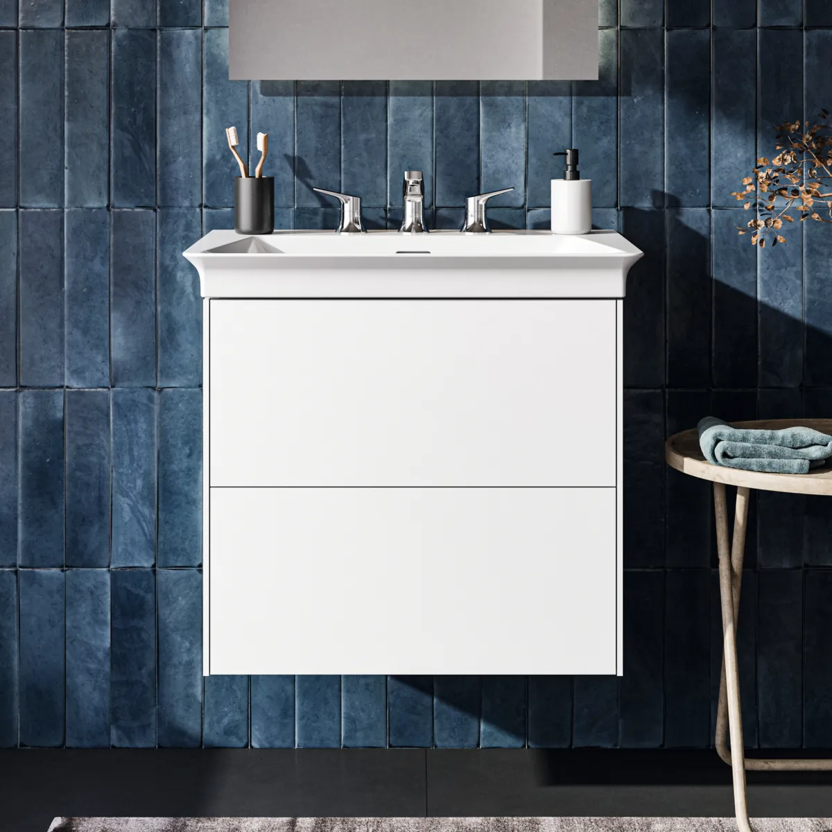 Ideal Standard Möbelwaschtischunterschrank Conca 600 mm 2 Auszüge Weiß matt Ideal Standard Möbelwaschtischunterschrank Conca 600 mm 2 Auszüge Weiß matt