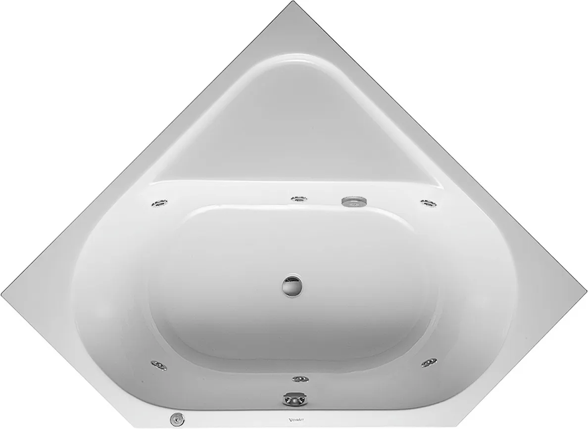 Duravit Whirlwanne „D-Code“ eck 140 × 140 cm